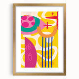 Bold Abstract Boho Wall Art | Vibrant Bohemian Decor Canvas | Artistic Print