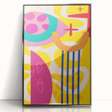 Bold Abstract Boho Wall Art | Vibrant Bohemian Decor Canvas | Artistic Print