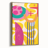 Bold Abstract Boho Wall Art | Vibrant Bohemian Decor Canvas | Artistic Print