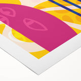 Bold Abstract Boho Wall Art | Vibrant Bohemian Decor Canvas | Artistic Print