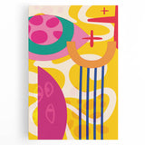 Bold Abstract Boho Wall Art | Vibrant Bohemian Decor Canvas | Artistic Print