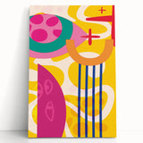 Bold Abstract Boho Wall Art | Vibrant Bohemian Decor Canvas | Artistic Print