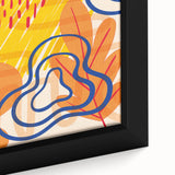 Vibrant Abstract Boho Wall Art | Eclectic Bohemian Decor Canvas | Print