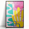 Playful Abstract Boho Wall Art | Colorful Bohemian Decor Canvas | Print