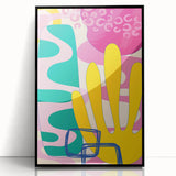 Playful Abstract Boho Wall Art | Colorful Bohemian Decor Canvas | Print