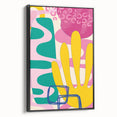 Playful Abstract Boho Wall Art | Colorful Bohemian Decor Canvas | Print