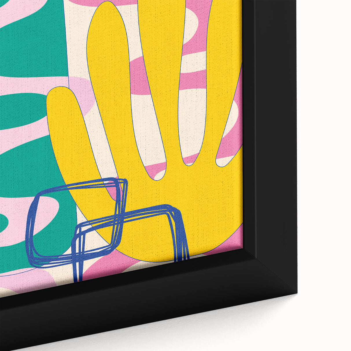 Playful Abstract Boho Wall Art | Colorful Bohemian Decor Canvas | Print