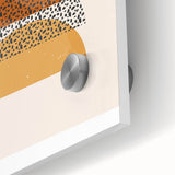 Rustic Boho Moon & Sun Abstract Wall Art | Earthy Bohemian Decor Print