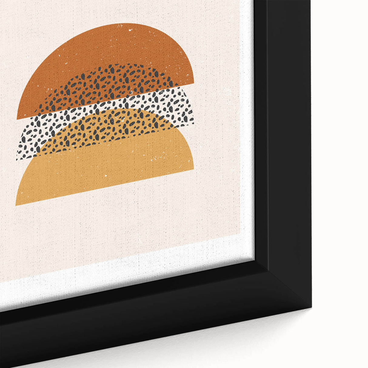 Rustic Boho Moon & Sun Abstract Wall Art | Earthy Bohemian Decor Print