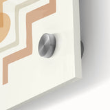 Boho Geometric Leaf Art | Modern Abstract Botanical Wall Print