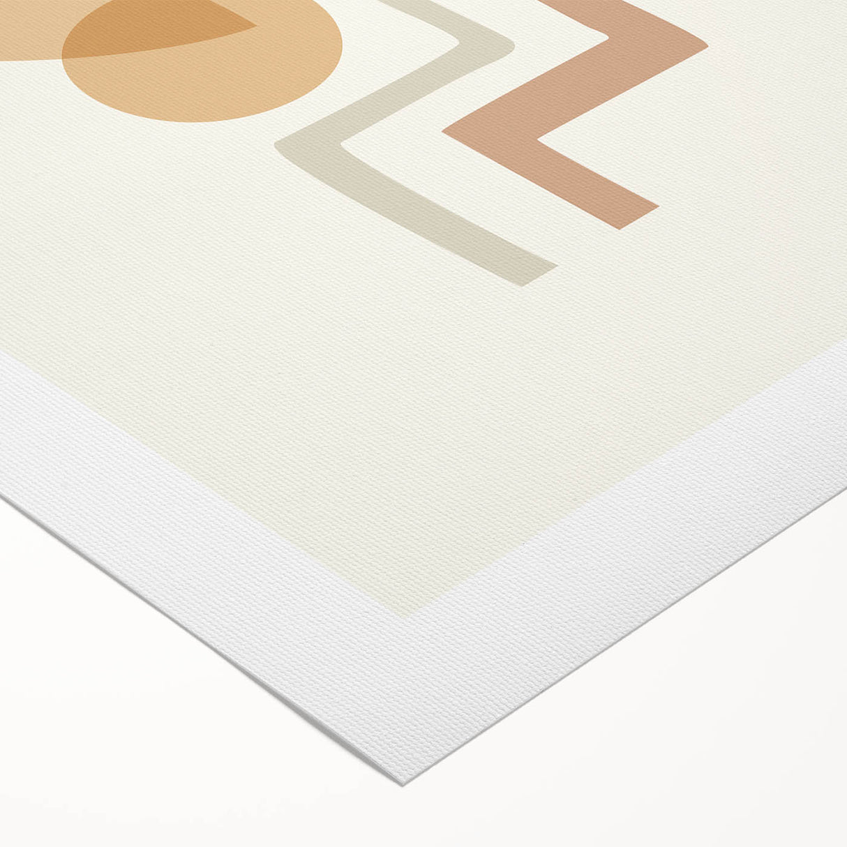 Boho Geometric Leaf Art | Modern Abstract Botanical Wall Print