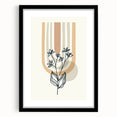 Boho Botanical Arch Wall Art | Minimalist Floral Print for Modern Spaces