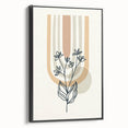 Boho Botanical Arch Wall Art | Minimalist Floral Print for Modern Spaces