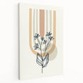 Boho Botanical Arch Wall Art | Minimalist Floral Print for Modern Spaces