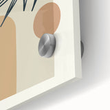 Boho Leaf Arch Wall Art | Minimalist Botanical Print for Cozy Spaces