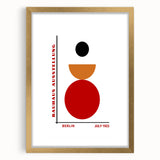 Bohemian Wall Art Bauhaus Geometric Design | Boho Decor Canvas Print