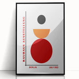 Bohemian Wall Art Bauhaus Geometric Design | Boho Decor Canvas Print