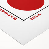 Bohemian Wall Art Bauhaus Geometric Design | Boho Decor Canvas Print