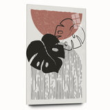 Bohemian Wall Art | Artistic Boho Decor Canvas | Eclectic Monstera Print