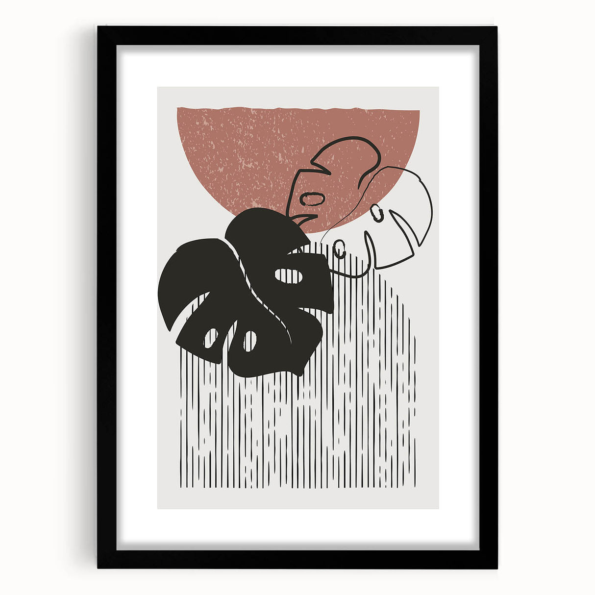 Bohemian Wall Art | Artistic Boho Decor Canvas | Eclectic Monstera Print