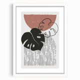 Bohemian Wall Art | Artistic Boho Decor Canvas | Eclectic Monstera Print