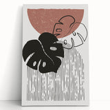 Bohemian Wall Art | Artistic Boho Decor Canvas | Eclectic Monstera Print