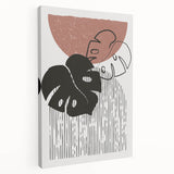 Bohemian Wall Art | Artistic Boho Decor Canvas | Eclectic Monstera Print