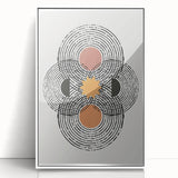 Bohemian Wall Art | Geometric Boho Decor Canvas | Artistic Abstract Print