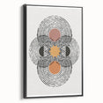 Bohemian Wall Art | Geometric Boho Decor Canvas | Artistic Abstract Print