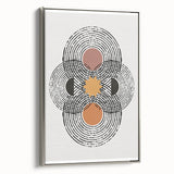 Bohemian Wall Art | Geometric Boho Decor Canvas | Artistic Abstract Print