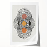 Bohemian Wall Art | Geometric Boho Decor Canvas | Artistic Abstract Print