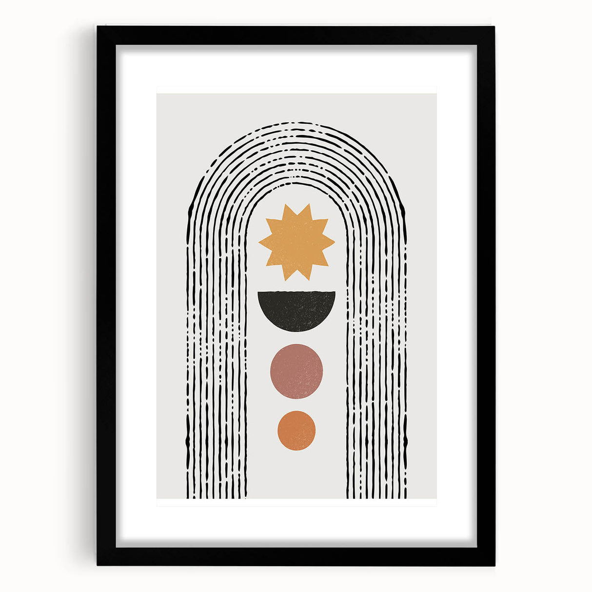 Bohemian Wall Art | Eclectic Boho Decor Canvas | Geometric Abstract Print