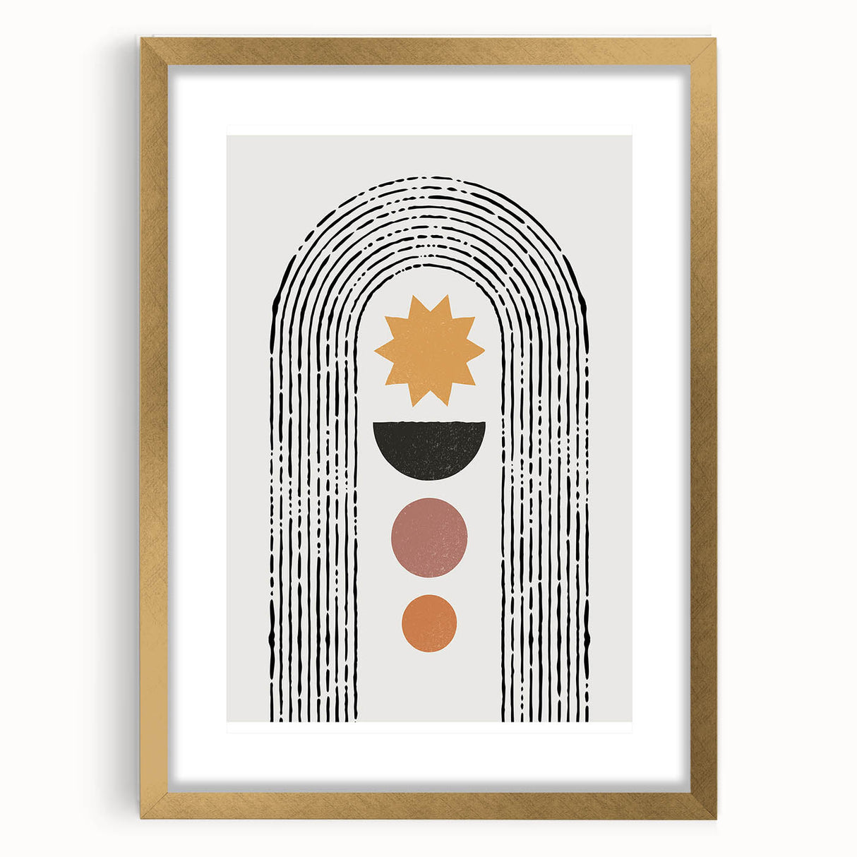 Bohemian Wall Art | Eclectic Boho Decor Canvas | Geometric Abstract Print