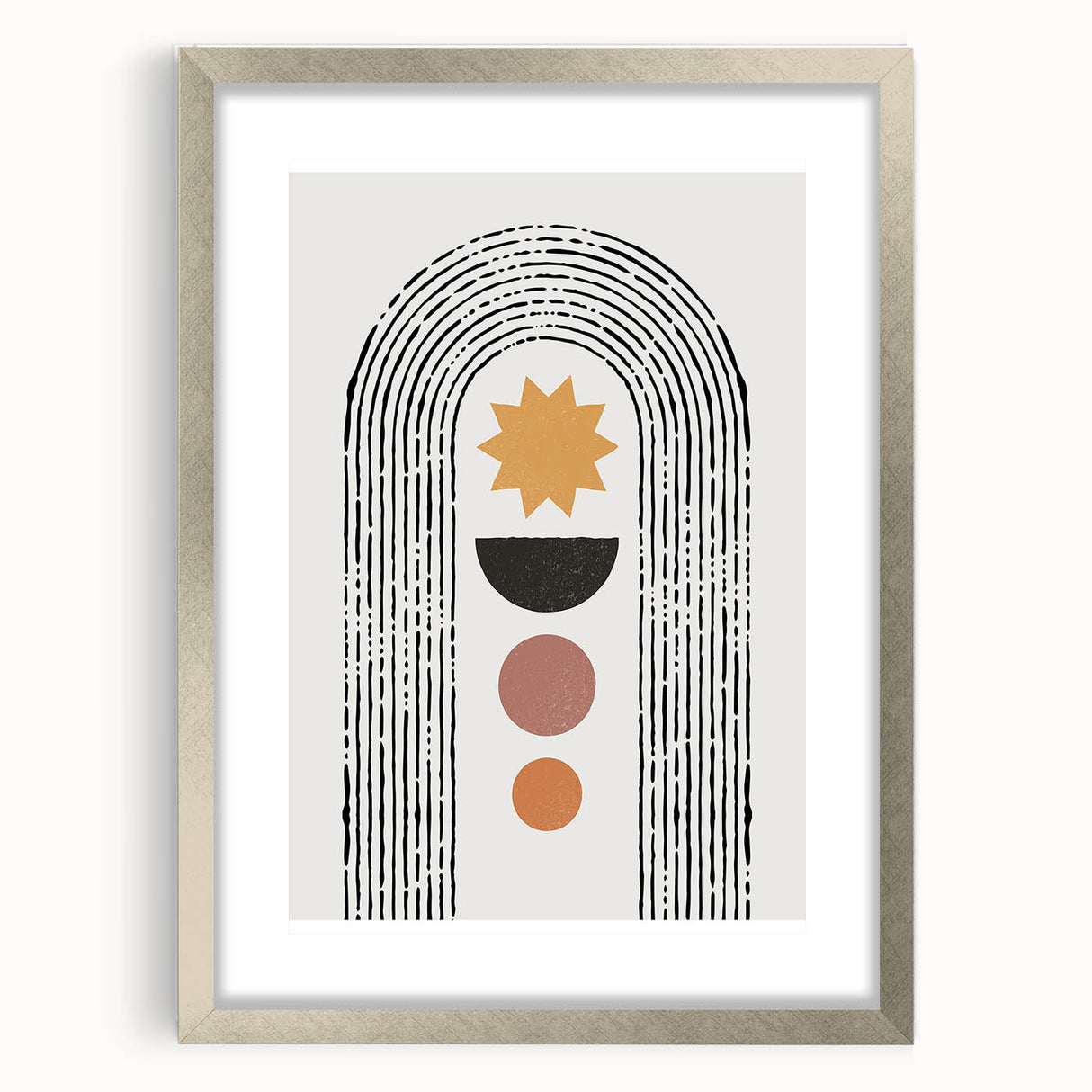 Bohemian Wall Art | Eclectic Boho Decor Canvas | Geometric Abstract Print