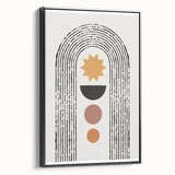 Bohemian Wall Art | Eclectic Boho Decor Canvas | Geometric Abstract Print