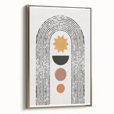 Bohemian Wall Art | Eclectic Boho Decor Canvas | Geometric Abstract Print