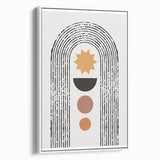 Bohemian Wall Art | Eclectic Boho Decor Canvas | Geometric Abstract Print