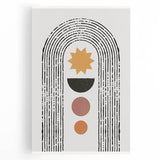 Bohemian Wall Art | Eclectic Boho Decor Canvas | Geometric Abstract Print