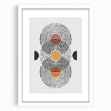 Bohemian Wall Art | Geometric Boho Decor Canvas | Modern Abstract Print