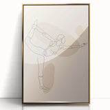 Bohemian Wall Art | Minimalist Boho Decor Canvas | Elegant Line Art Print