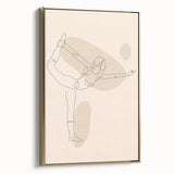 Bohemian Wall Art | Minimalist Boho Decor Canvas | Elegant Line Art Print