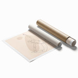 Bohemian Wall Art | Minimalist Boho Decor Canvas | Elegant Line Art Print