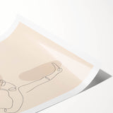 Bohemian Wall Art | Minimalist Boho Decor Canvas | Elegant Line Art Print