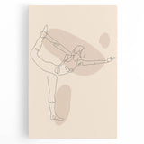 Bohemian Wall Art | Minimalist Boho Decor Canvas | Elegant Line Art Print