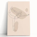 Bohemian Wall Art | Minimalist Boho Decor Canvas | Elegant Line Art Print