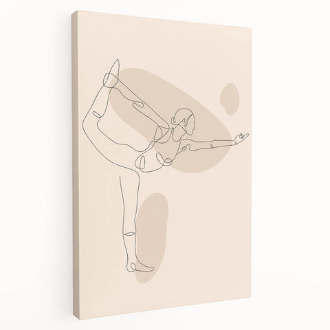 Bohemian Wall Art | Minimalist Boho Decor Canvas | Elegant Line Art Print