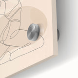 Bohemian Wall Art | Minimalist Boho Decor Canvas | Yoga Line Art Print