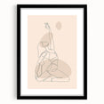 Bohemian Wall Art | Minimalist Boho Decor Canvas | Yoga Line Art Print