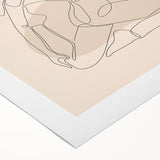 Bohemian Wall Art | Minimalist Boho Decor Canvas | Yoga Line Art Print