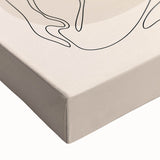 Bohemian Wall Art | Minimalist Boho Decor Canvas | Yoga Line Art Print